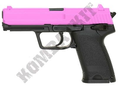GGH-0303 Pink BB Gun H&K USP Replica Gas Powered Airsoft Pistol 2 Tone