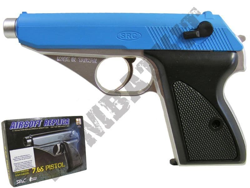 GGH0402S BB Gun | Walther PPK Replica Airsoft Gas Pistol 2 Tone