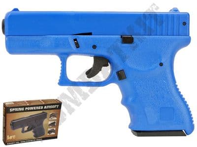 HA119 BB Gun 19 Style Spring Airsoft Pistol Blue 2 Tone