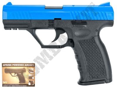 HA128 Airsoft Pistol PPQ Style Spring BB Gun Black 2 Tone