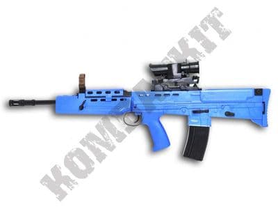 HA202B BB Gun British Army SA80 Replica Spring Airsoft Rifle Blue 2 Tone