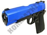 HG123 Airsoft Pistol 1911 Gas BB Gun Black 2 Tone | Kombatkit