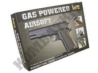 HG123 Airsoft Pistol 1911 Gas BB Gun Black 2 Tone | Kombatkit