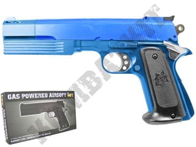 HG125 Airsoft Pistol Colt 1911 Tactical Replica Gas BB Gun Black 2 Tone