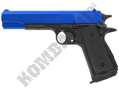 HGC312 Airsoft Pistol Colt 1911 Replica CO2 BB Gun Black 2 Tone 440FPS