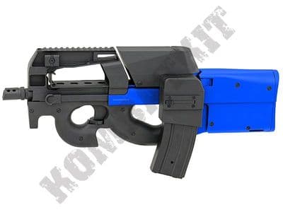 JG-P98-1 FN P90 SMG Replica AEG Electric Airsoft BB Machine Gun Black 2 Tone + M4 Stanag
