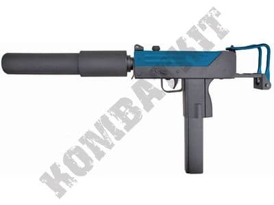 JG0452 Mac-10 SMG Replica Electric Airsoft BB Sub Machine Gun Black 2 Tone
