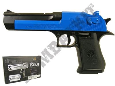KG6 Metal Airsoft BB Gun Black and Blue
