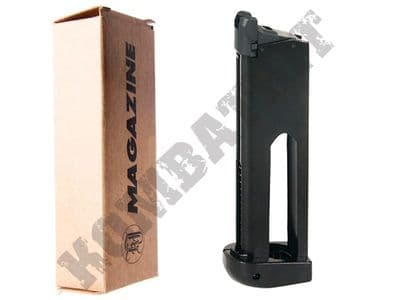 KJ Works Co2 C02 Airsoft Gun Magazine for 1911 Colt Style Handgun GBB Black Metal GC-0305M