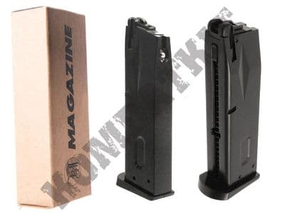 KJ Works M9M Airsoft Gun Magazine Green Gas M9 M92 Handgun GBB Black Metal