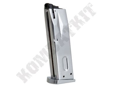 LS Airsoft Gas Magazine for L9 M9 M92 Beretta Replica BB Pistol Metal Silver Colour