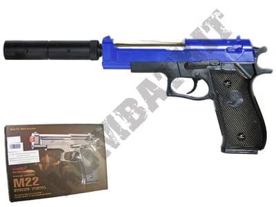 M22 BB Gun M9 Replica Spring Airsoft Pistol Black 2 Tone