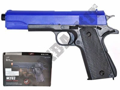 M292 BB Gun Colt 1911 Replica Airsoft Spring Pistol Black 2 Tone
