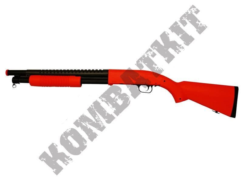 トイガン PUMP ACTION SHOTGUN GMO58A M58A BB Gun | M500 Long Replica Shotgun | Orange Two Tone