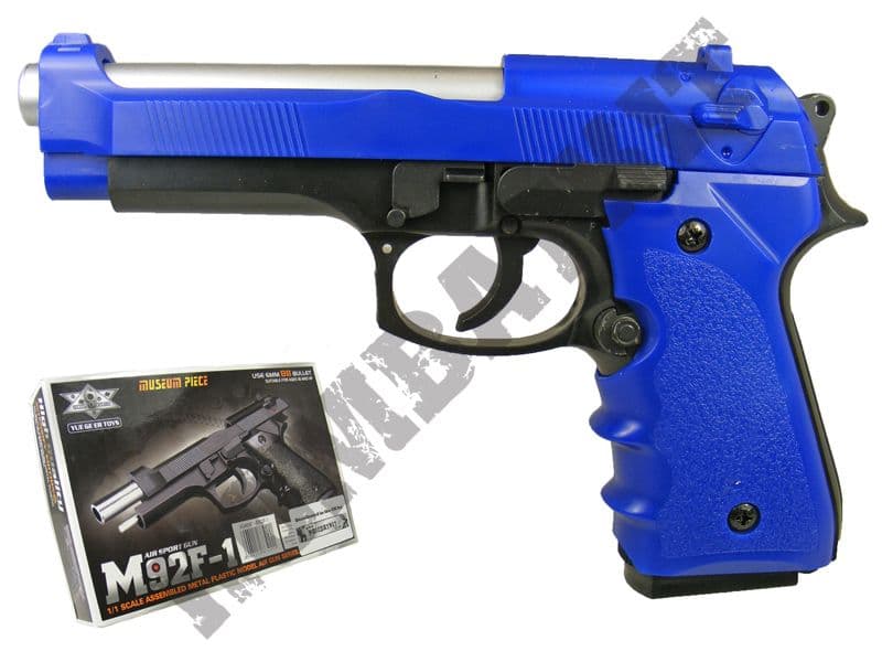 KOMBATKIT Spring Powered Airsoft BB Handgun Legal 2 Tone Colour
