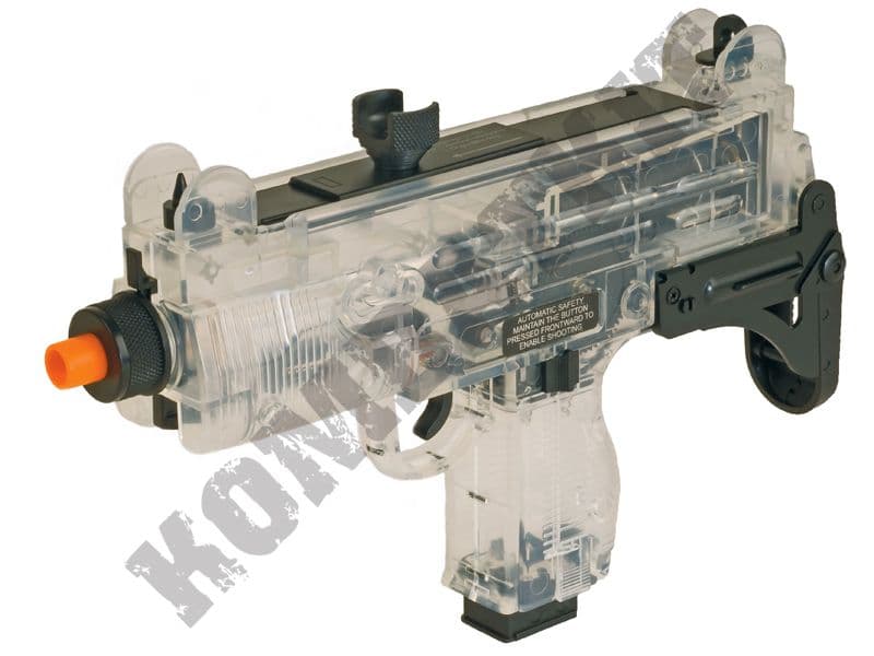 KOMBATKIT Mini UZI Airsoft Clear Electric Automatic Machine Gun