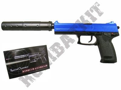 MK23 Gas BB Gun H&K USSOCOM Replica Airsoft Pistol Black 2 Tone