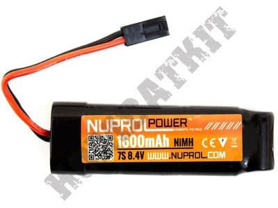 Nuprol Power Airsoft 8.4V Nimh 1600mAH 3x2+1 Block Battery Pack Small Tamiya