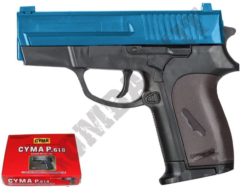 P618 BB Gun cheap airsoft guns uk two tone 6mm pellet spring handgun toy
