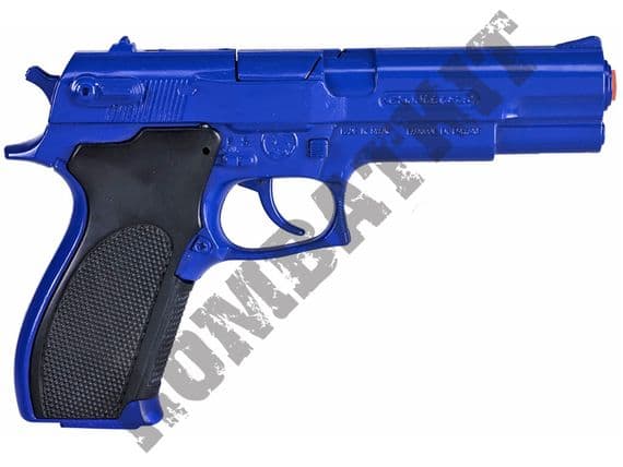 KOMBATKIT: R45 Die-Cast Metal 8 Shot Toy Cap Gun with sound Police Blue
