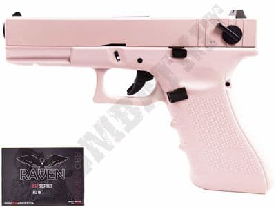 Raven EU8 Airsoft Pistol Gas Blowback BB Gun Pink 2 Tone Metal Slide