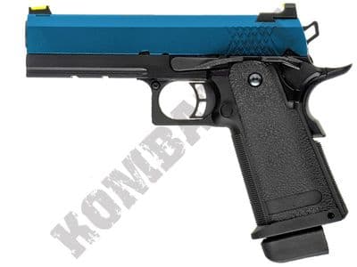 Raven Hi-Capa 4.3 Airsoft Pistol Gas Blowback BB Gun Black 2 Tone Metal Slide