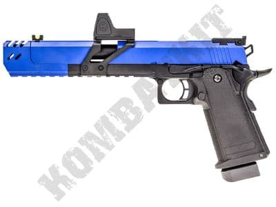 Raven Hi-Capa Dragon 7 + BDS Airsoft Pistol Gas Blowback BB Gun Black 2 Tone Metal