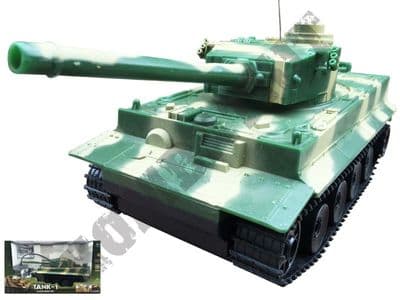 RC 586 Challenge Radio Control Tank BB Shooting in Green and Tan Camo