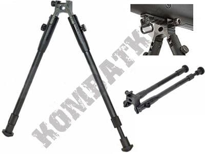 Rifle Bipod Retractable 20mm RIS Weaver Rail Mount Full Metal Black