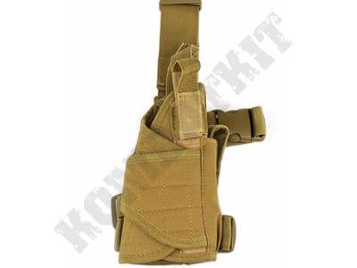 Right Leg Gun Holster Fully Adjustable for Airsoft Air Pistols & BB Handguns Tan Desert