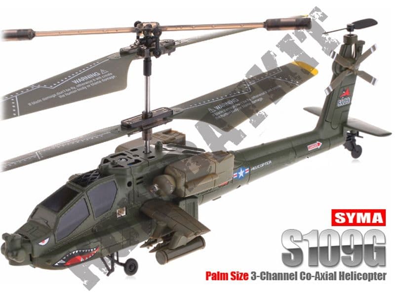 KOMBATKIT S109G Remote Control Helicopter AH64 APACHE Army Colours