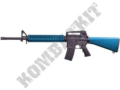 ST-GBB-08-BK M16A4 RIS Assault Rifle Gas Blowback Airsoft BB Machine Gun Black & 2 Tone