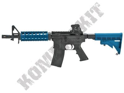 ST-GBB06BK M4 CQB Airsoft Assault Rifle Gas Blowback BB Machine Gun Black 2 Tone