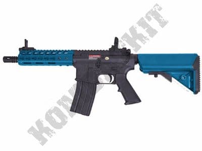 ST-GBB10CBK M4 CQB 7” Keymod Rifle Gas Blowback Airsoft BB Machine Gun Black & 2 Tone