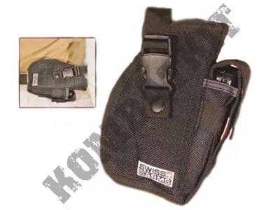 Swiss Arms Multi Angle Tactical Hip Holster for Airsoft Handguns & BB Pistols Black