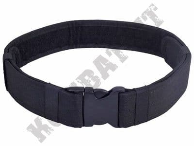 Tactical Belt Heavy Duty Black 600D Nylon Webbing Quick Release Adjustable