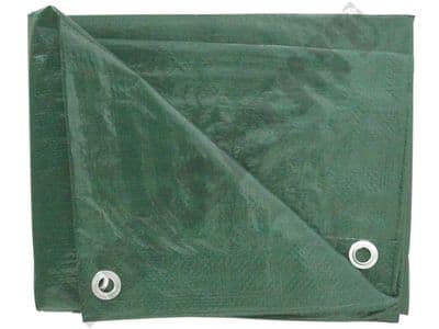 Tarpaulin Groundsheet Waterproof 7 x 5 ft (210 x 150cm) Olive Green Colour