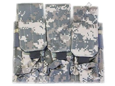 Triple Rifle Magazine Pouch M4/M16 M14/G36 MOLLE Digital Camouflage (P005)
