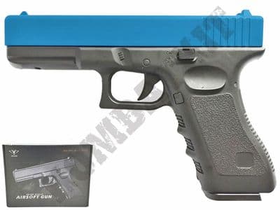 V20 Metal BB Gun 17 Series Spring Airsoft Pistol Black 2 Tone