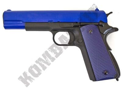 WE 1911A Airsoft  Pistol Colt Replica Gas Blowback BB Gun Black 2 Tone Metal