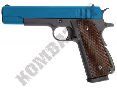 WE 1911A Hi Capa Airsoft Pistol Gas Blowback BB Gun Black 2 Tone Metal