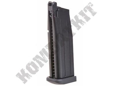 WE Airsoft 3.8 Hi Capa BB Gun Gas Magazine Black Metal 24 x 6mm Round