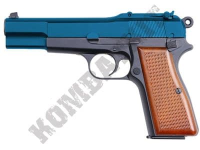 WE B001 Browning  Airsoft Pistol Gas Blowback BB Gun Black & 2 Tone Metal Slide