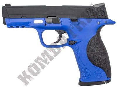 WE Big Bird M&P Toucan Airsoft Pistol Gas Blowback BB Gun Blue 2 Tone Metal Slide