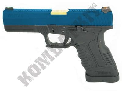WE GP1799 WET Airsoft Pistol T5 Gas Blowback BB Gun Black 2 Tone Gold Barrel