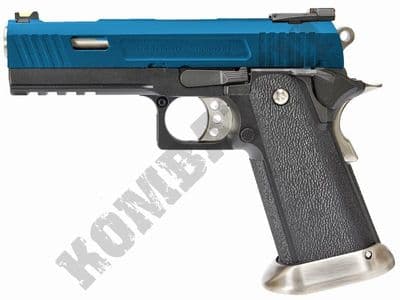 WE Hi-Capa 4.3 WET Allosaurus Airsoft Pistol Gas Blowback BB Gun Black 2 Tone Metal Slide