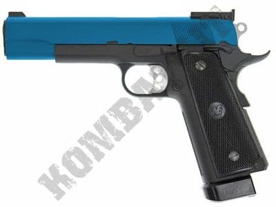 WE P14 Para 1911 Airsoft Pistol CO2 Gas Blowback BB Gun Black 2 Tone Metal