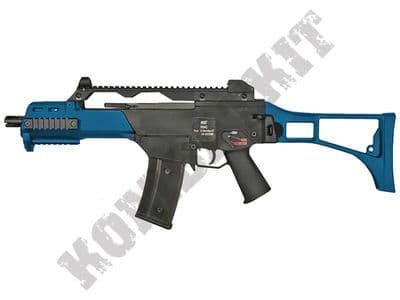 WE R-G001 999C G36 Replica Gas Blowback Airsoft BB Machine Gun 2 Tone Blue Black