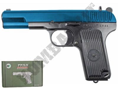 WE TT33 Tokarev Soviet Replica Airsoft Pistol Gas Blowback BB Gun Black 2 Tone Metal