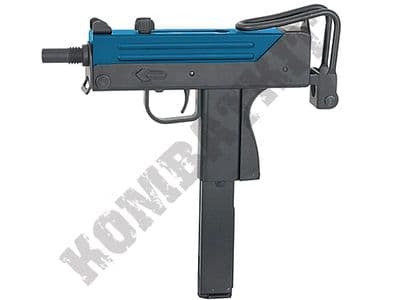 Well G11 MAC11 SMG Replica Gas Blowback Airsoft BB Machine Gun 2 Tone Blue Black Metal